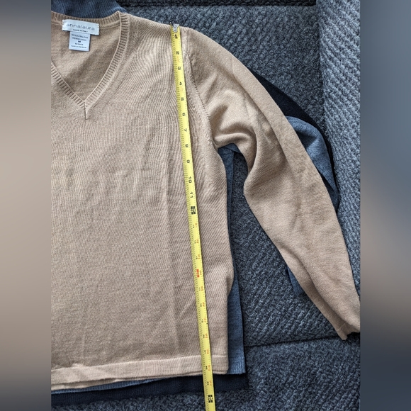 Pendleton Kenar Annalaura 100% Wool Sweaters Italian Neutral Palette Minimalist - Picture 9 of 16